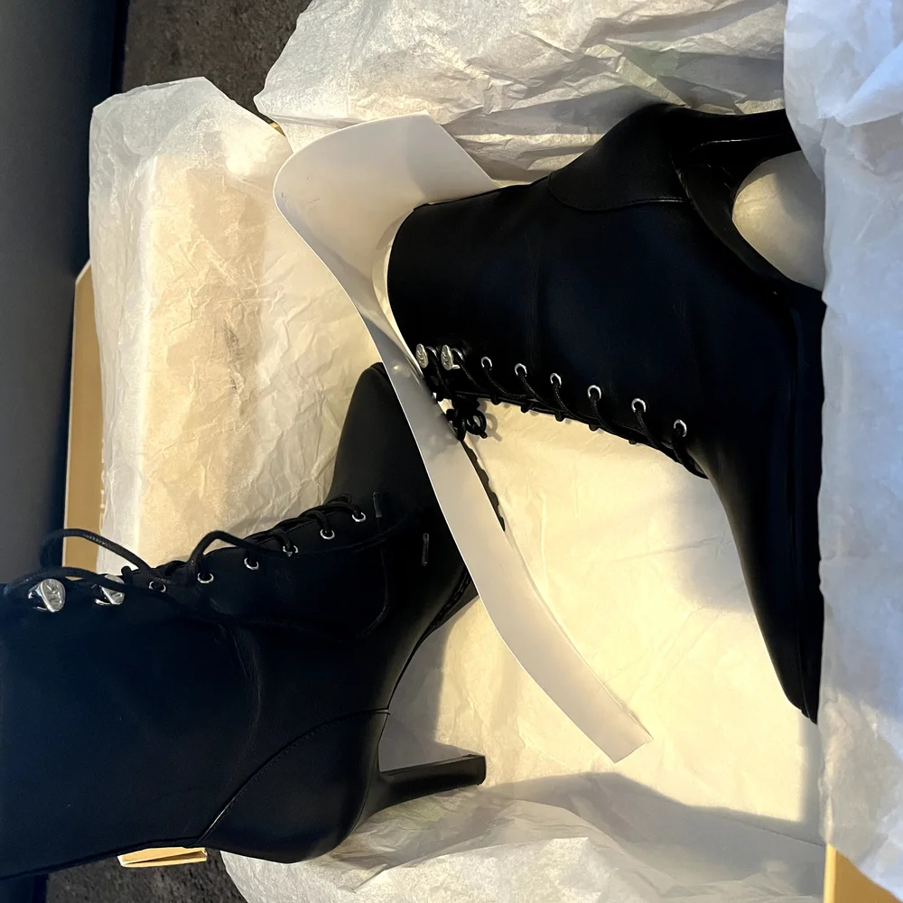 Michael Kors Black Heeled Boots - Picture 2 of 4